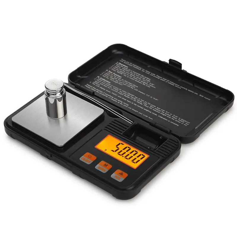 

200g 0.01g Digital Pocket Scale Gold Jewelry Carat Count Scale w Weight Tweezer A5YD