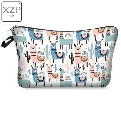 Style 5 XZP дорожный мешочек для хранения Кошелек с милым мультяшным рисунком для женщин портативный принт Альпака косметичка на молнии сумочка для косметики - Цвет: Style 5