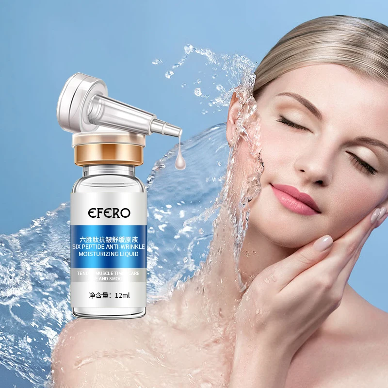 

12ml efero Six Peptide Face Serum Anti-Aging Wrinkle Face Cream Lift Firming Whitening Moisturizing Essence Skin Care