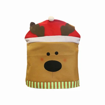 

Christmas Chair Covers Chair Protector Seat Cover Chair Slipcover Suit for Christmas Banquet Holiday Festival Decorations