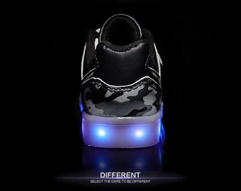DJ взрывной стиль липучки детская обувь с подсветкой светодиод светящиеся туфли usb перезаряжаемая лампа обувь детская обувь вспышки обувь