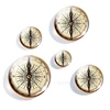 5PCS/SET Retro Handcrafted 12mm/16mm/20mm/25mm/30mm Glass Cabochon Making Jewelry Steampunk Compass (It's Not A Real Compass) ► Photo 2/6