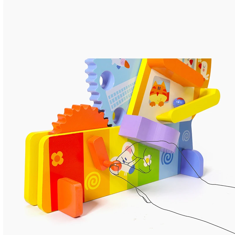 Монтессори Детский развивающий Ролик Колесо обозрения настольные блоки игры родитель-ребенок интерактивные игрушки для детей рождественские подарки