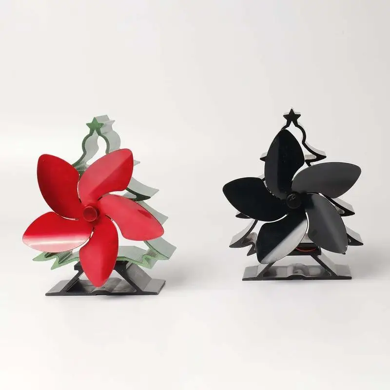 New Three-color Christmas Villa Fireplace Fan Christmas Tree Cooling Fan Smart Electric Fireplace Fan Stove Fan