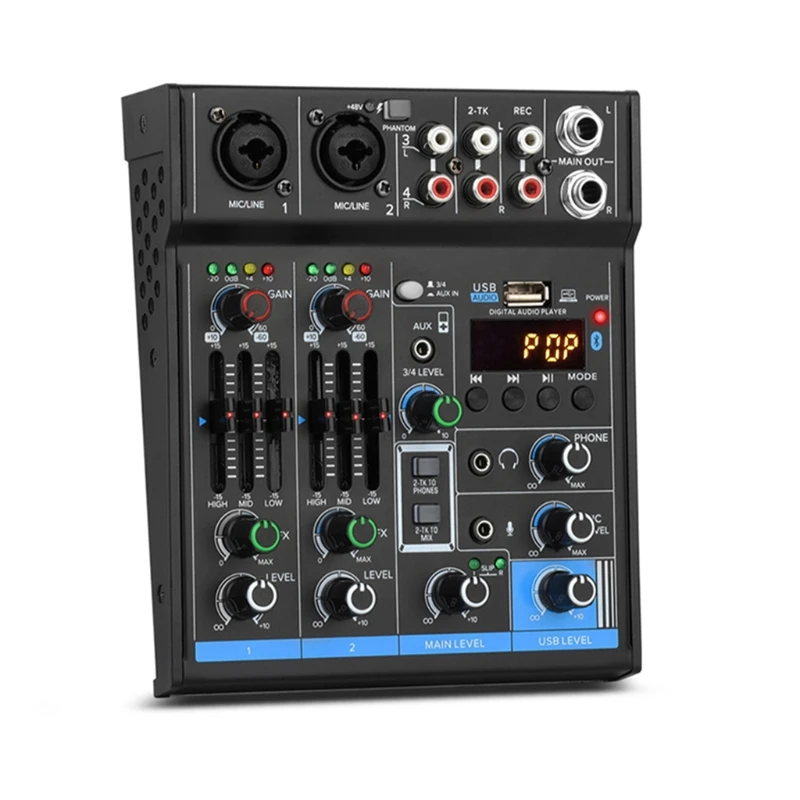 2021 Новый профессиональный аудио Mixe звуковая карта консоли 4-х канальный цифровой