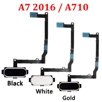 

10piece/lot Home Button Fingerprint Sensor Flex Cable For Samsung Galaxy A7 Pro A710 2016 A710F Touch ID Flex Replacement Parts