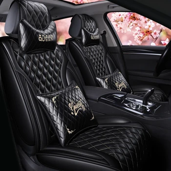 

Full Coverage Eco-leather auto seats covers PU Leather Car Seat Covers for hyundai sonata sorento terracan tucson verna