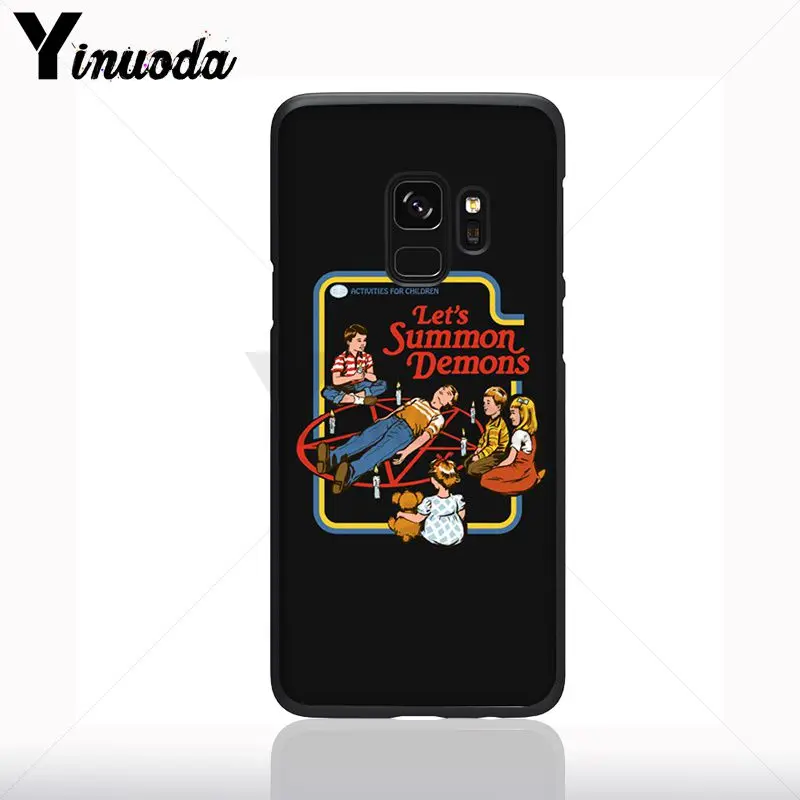 Lucu Halloween Setan Vintage Mari Kita Memanggil Setan Grafis Ponsel Case untuk Samsung Galaxy S10plus S9 S8plus A50 A70 A10 Ponsel