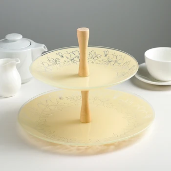 

2-tiered shelf 20/26 cm "Lara", color yellow