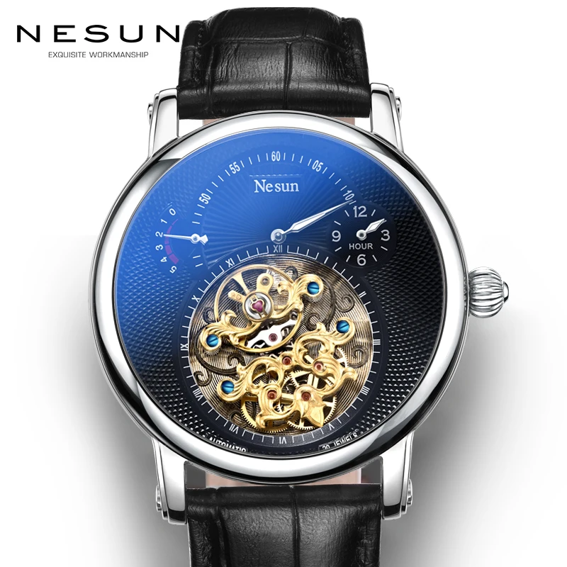 Новый швейцарский люксовый бренд NESUN Hollow Tourbillon автоматические механические