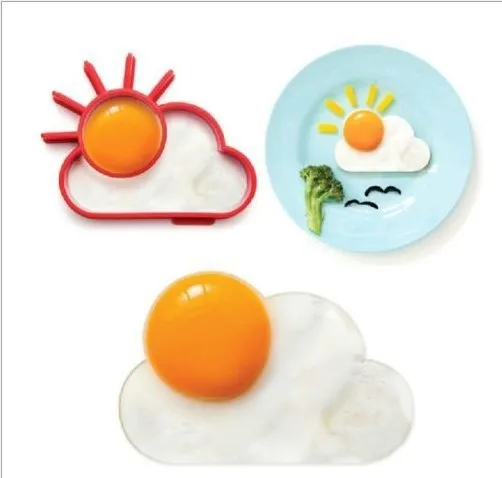 Кухонный инструмент для приготовления пищи, уникальный дизайн, антипригарная силиконовая резиновая форма для яиц, Череп, яйца, жарка, форма, кольцо для блинов и яиц, формочка - Цвет: B