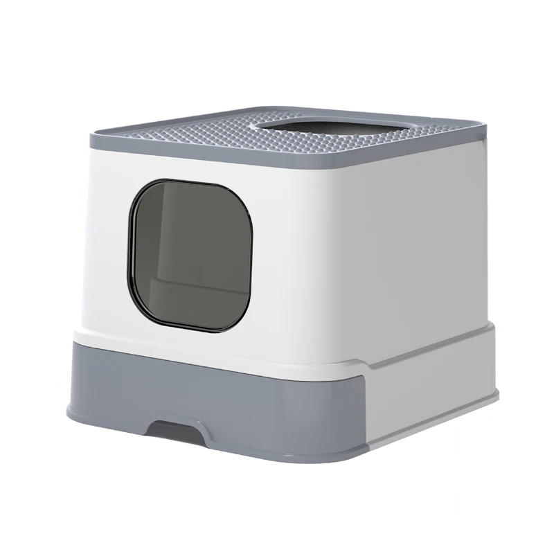 Fully Enclosed Cat Toilet Large Anti-spatter Drawer Top Into Cat Litter Box Deodorization Extra Large Oversized Cat Supplies