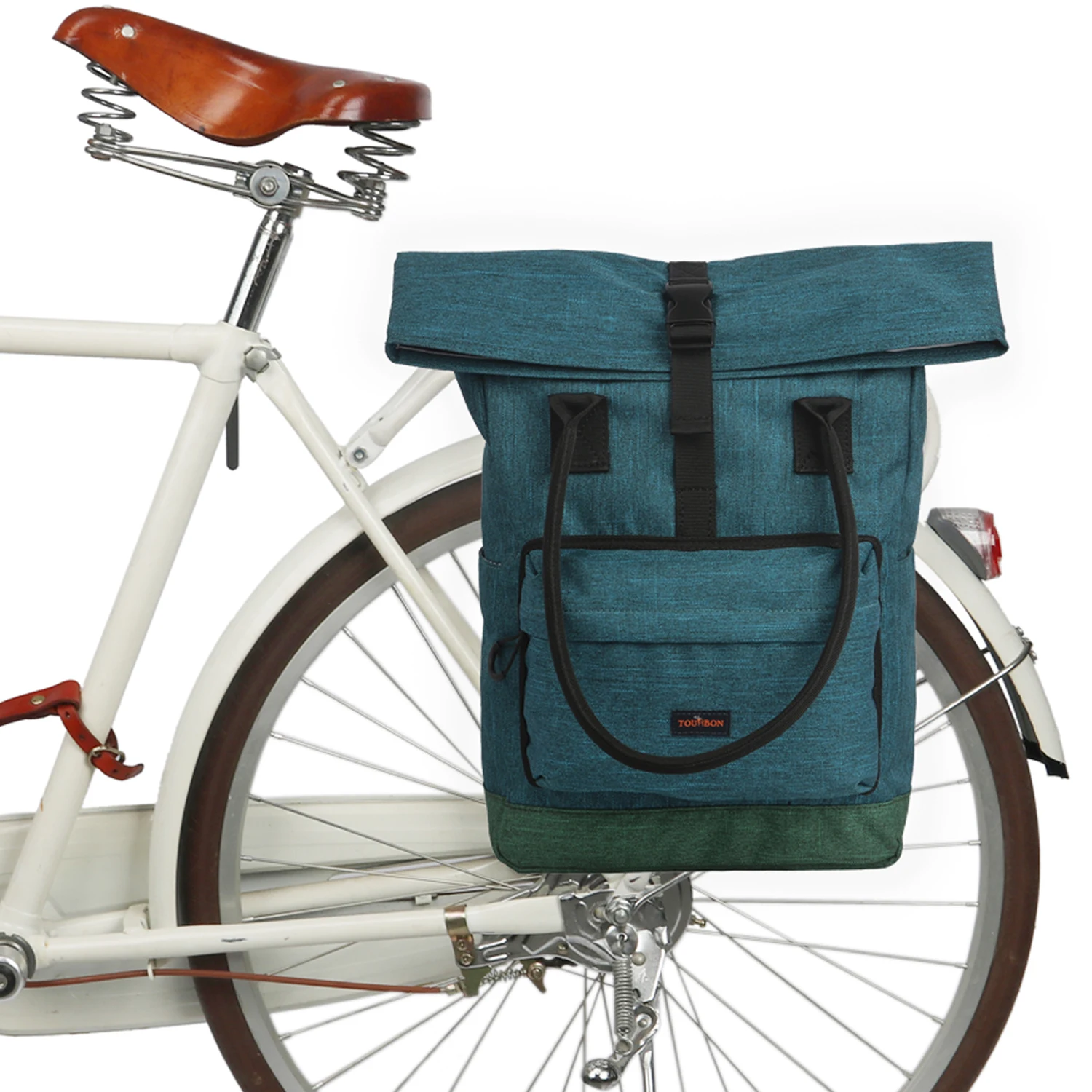 TOURBON Multifunctional Business Laptop Handbag Backpack Bicycle Rear Pannier 