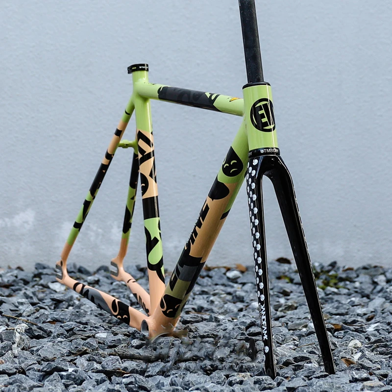 Engine11 X Godandfamous Track Frameset Fixed Gear Frame Speed Frame Ultra Light Fixie Frame Aluminum Speed Frame Bicycle Frame Aliexpress