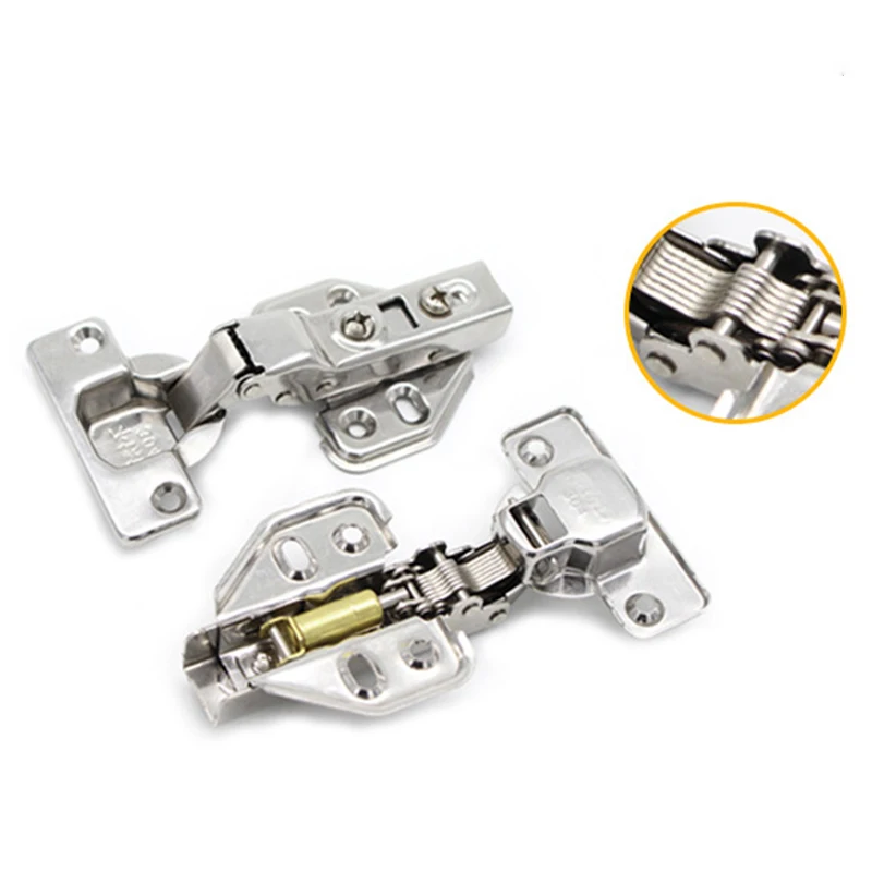 304 Stainless Steel  Hydraulic Hinge  Damper Buffer Cabinet Hinges Soft Close Furniture Hinges  Cup 35mm Hardware Accessories