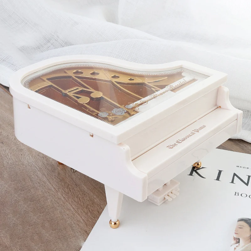 Музыкальная Шкатулка винтажная Мелодия фортепиано форма украшения дома аксессуары украшение для спальни FO