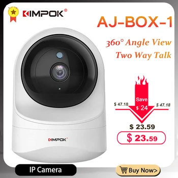 

KIMPOK 1080P Surveillance Camera Intelligent Auto Tracking Cloud IP Camera Home Security Wireless Network WiFi CCTV Camera