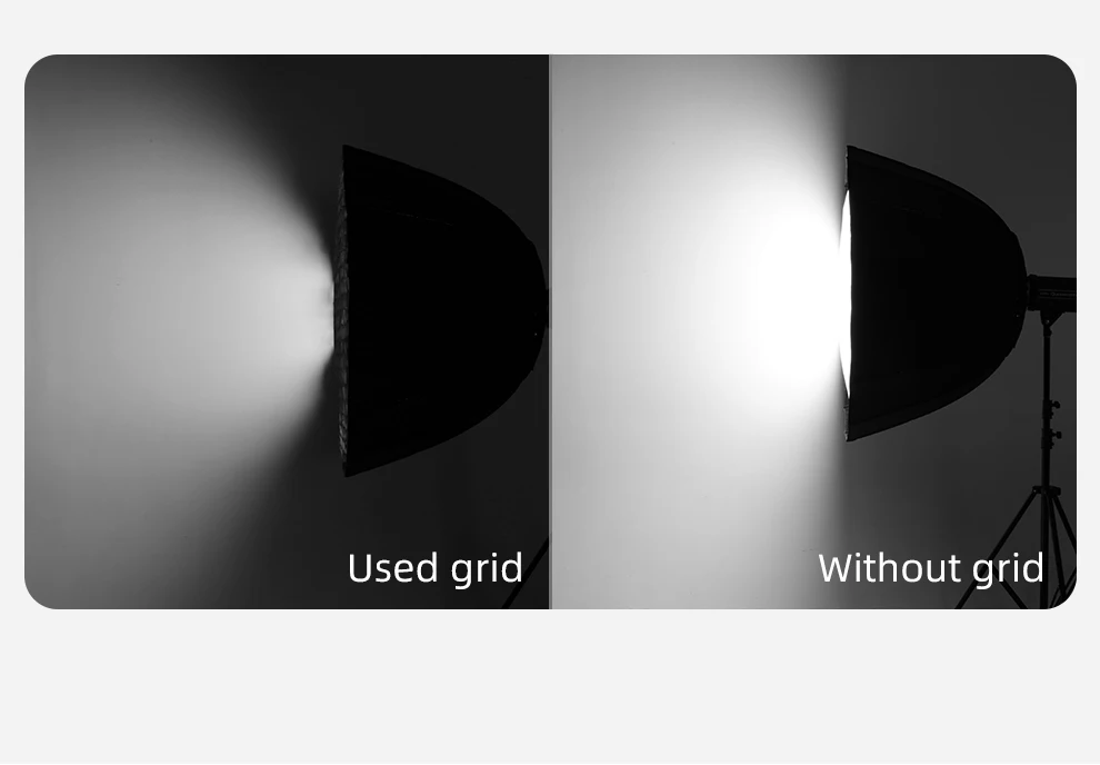 60cm 70cm 90cm 120cm Deep Parabolic Softbox Honeycomb Grid for Godox QR-P70/QR-P
