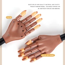 Modèle de main esthétique, équipement de pratique de manucure, exercices de fabrication, entraînement Flexible, fausse main pour Nail Art