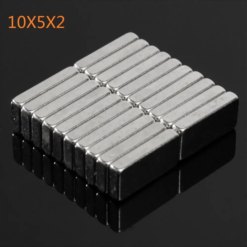 

20/50/100/200 N52 rectangular magnets, super strong neodymium magnets, NdFeB magnets, strong suction, size 10mm x 5mm x 2mm