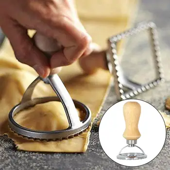 

Dumpling Pastry Cutter Stainless Steel Dumpling Wraper Mould Dough Presser Circle Roller Machine Kitchen Accessories D25