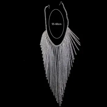 

Silver Multi-Layer Tassel Head Chains Face Jewelry Harness Chains Head Jewelry L4ME