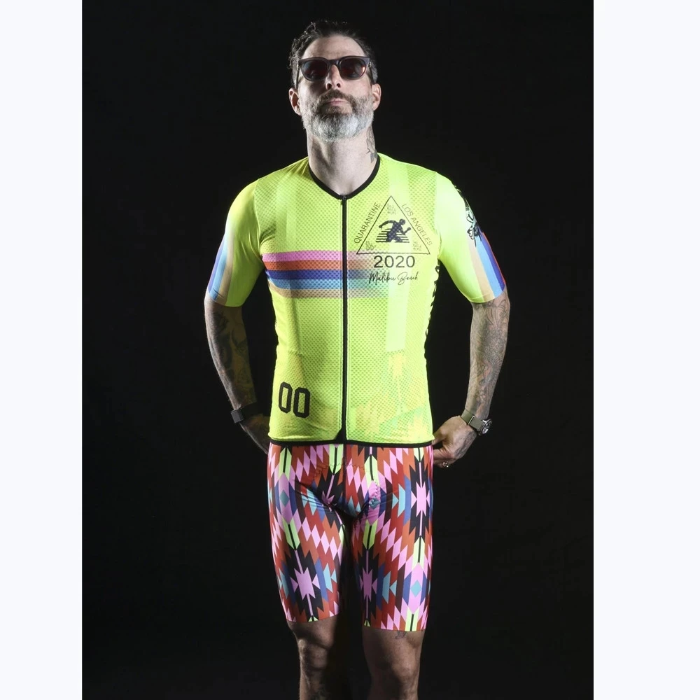 LOVE THE PAIN-Conjunto de Ciclismo para hombre, Jersey de manga