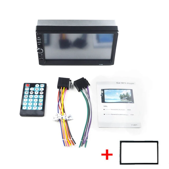 2 din автомагнитола " HD Автомагнитола 2DIN Andriod Mirrorlink сенсорный экран мультимедийный плеер Авто аудио стерео MP5 Bluetooth Камера - Цвет: with frame