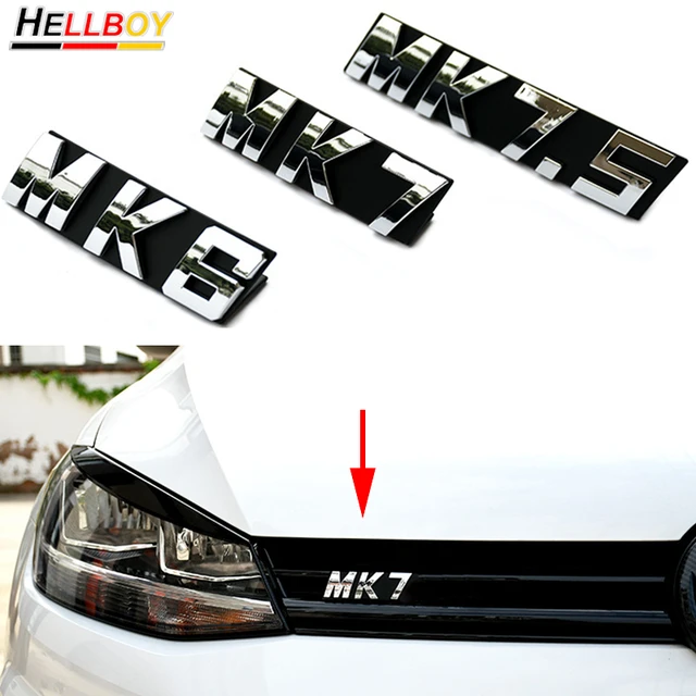 Auto Kühlergrill Emblem Abzeichen Aufkleber Aufkleber Für VW GOLF 6 7 MK6  MK7 MK 7,5 2008-2018 Volkswagen auto Styling Zubehör - AliExpress