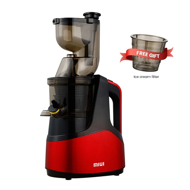 MIUI Slow Juicer 7LV Screw Cold Press Extractor FilterFree Easy Wash Electric Fruit Juicer