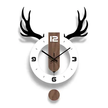 

Fashion Swing Wall Clock Creative Clocks Living Room Mute Modern Wall Charts Digital Wall Clock Vintage Home Decor Kitchen