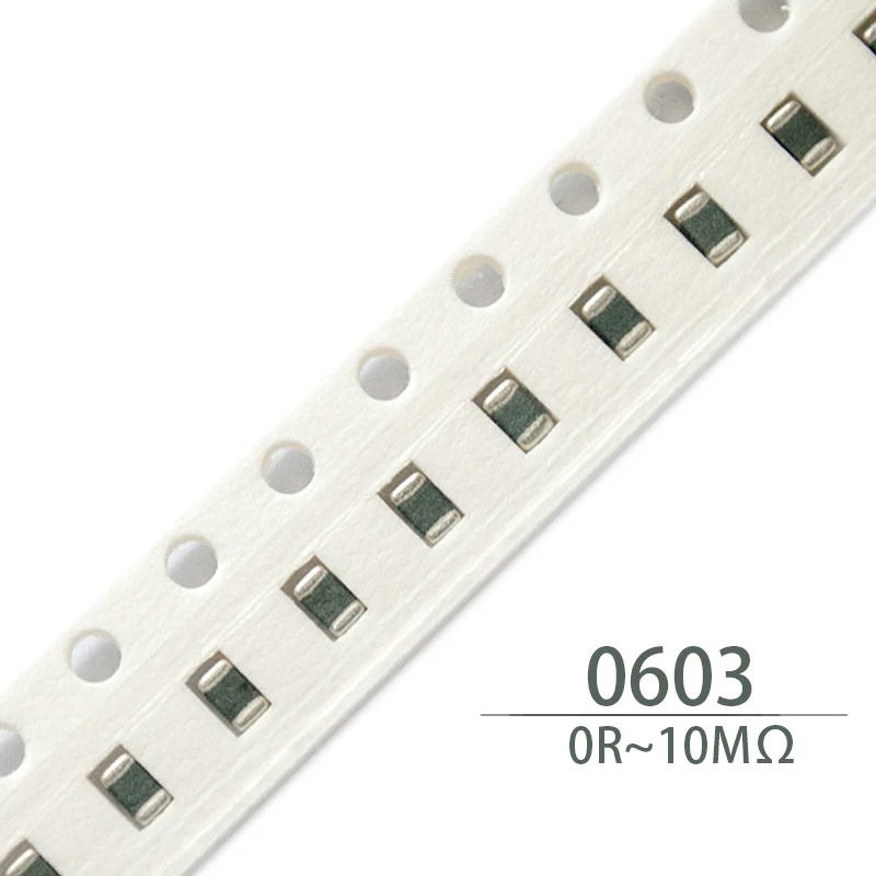 100 шт. 0603 резистор проволочного чипа резисторы SMD 1/8 Вт 0R 1R 1.1R 1.2R 1.3R 1.5R 1.6R 1.8R 2R 2.2R 2.4R