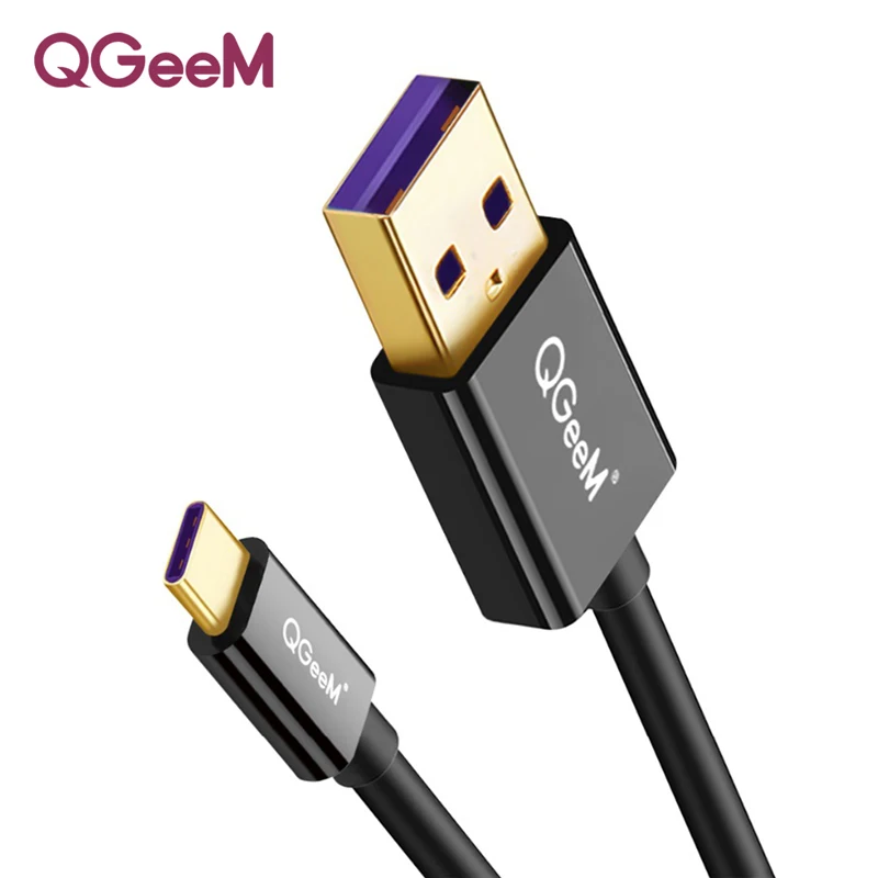 QGeeM USB A-USB C кабель для синхронизации данных для Macbook samsung Galaxy S8 Oneplus huawei mate 10 usb type-c кабель