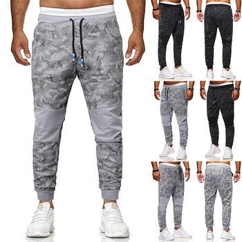 

Sweatpants Men's Fashion Camouflage Lanyard Matching Colored Slacks