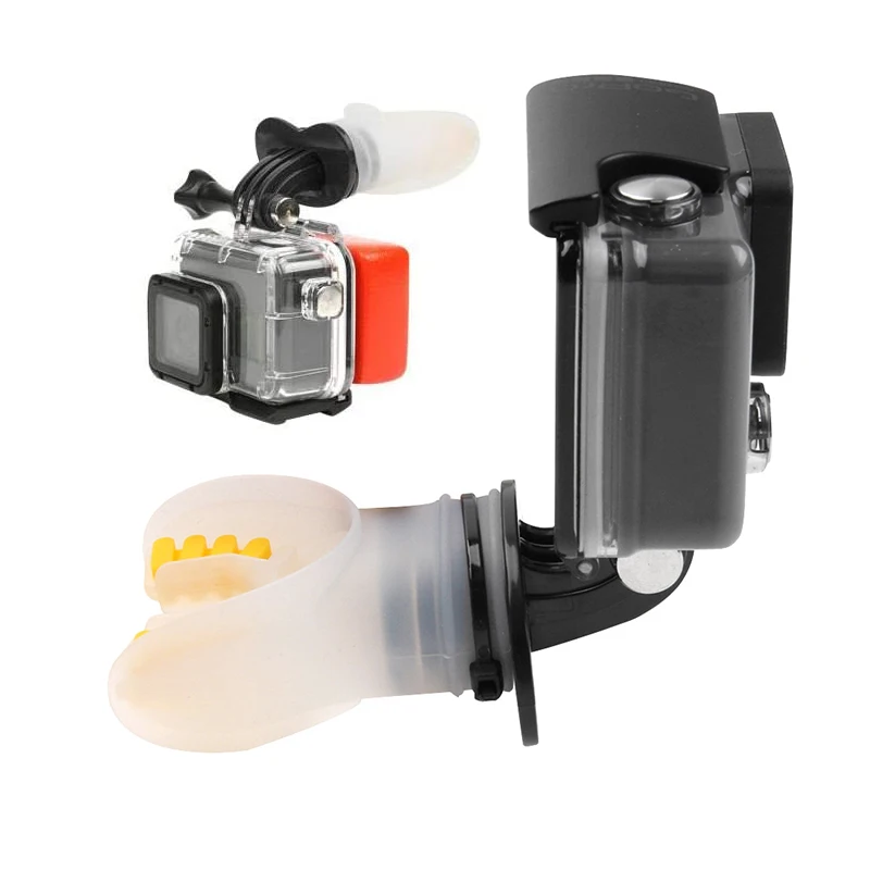 

Action Camera Surf Mouth Mount for GoPro Hero 9 8 7 6 5 4 Yi 4K Sjcam Sj4000 Eken H9r Go Pro Surfing Skating Accessory