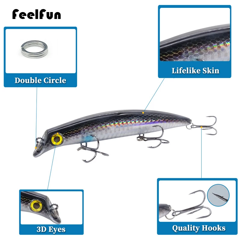 FeelFun Isca Artificial1PCS 12 см 14 г Поппер рыболовные приманки жесткая приманка наживка для