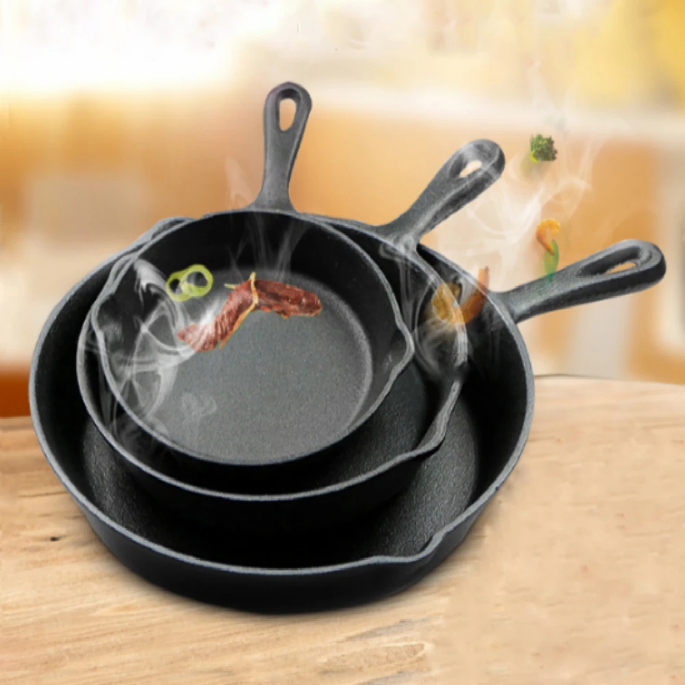 Thicken Wok Pan Home Garden Non-stick Skillet Stainless Steel Pan Gas  Stoves Cooking Pot Cauldron Cast Iron For Kitchen - AliExpress