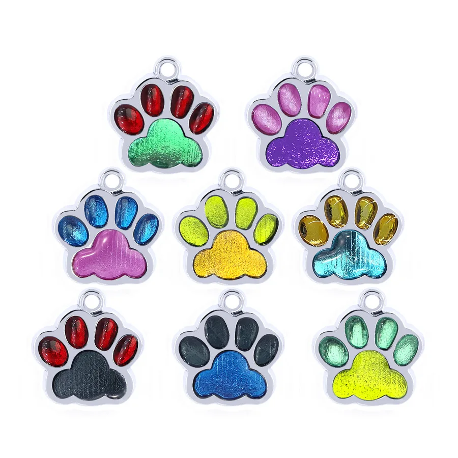 Anti-Lost Pet Dogs ID Tags Personalized ID Tel Cat Pet Supplies Dog Collar Accessories Dog Tag Stainless Steel Candy Colors