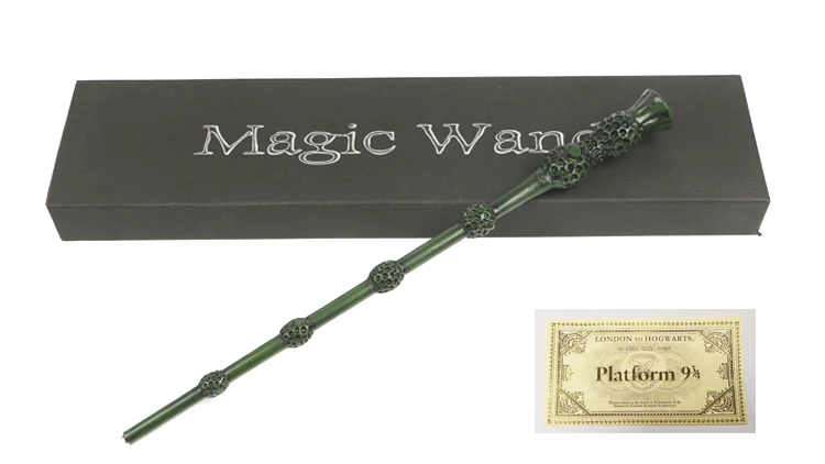Hp светодиодное освещение Рон Гермиона Волдеморт Гермиона Дамблдор Sirius волшебная палочка COS поезд билетов Волшебные трюки игрушки - Цвет: Dumbledore