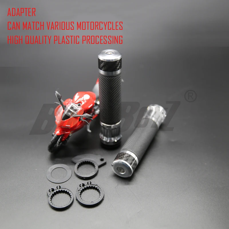 Универсальный 7/8 ''22 мм CNC мотоциклетные ручки из углеродного волокна гоночные ручки руля для KTM Honda kawasaki Yamaha BMW