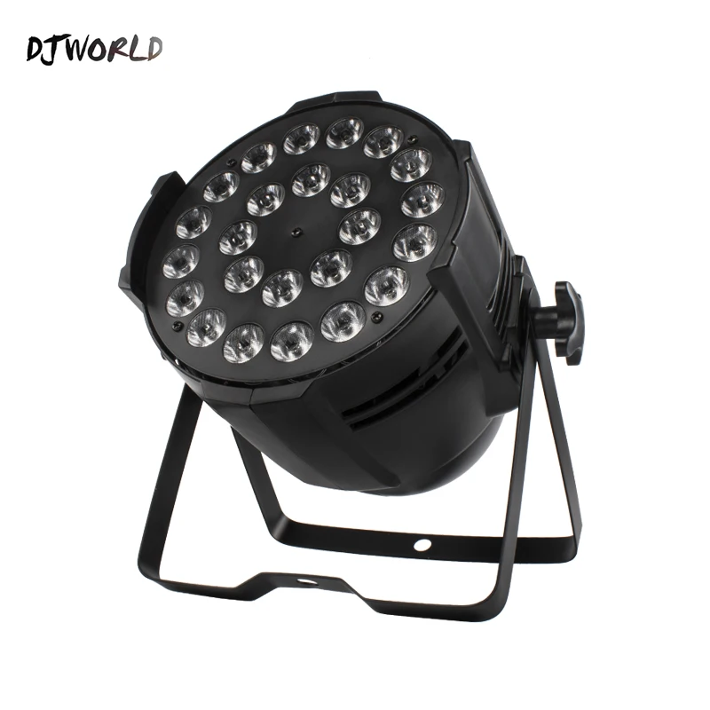 

Djworld（Big) Aluminum alloy LED Par 24x18W RGBWA+UV 6in1 Lighting DMX 512 Powercon Plug Dj Disco Party TV Ballroom Show Wedding