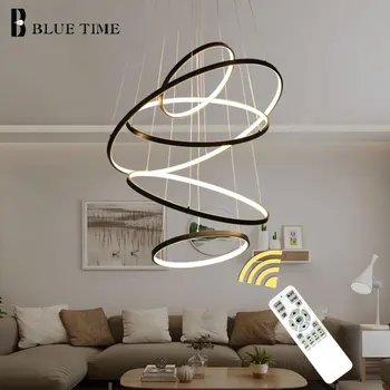 

Modern LED Chandelier Circle Rings Home Led Chandelier Lighting For Dining Room Living room Bedroom Hanglamp Lighting Fixtures