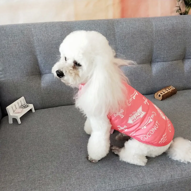 

Pet Winter Printed Clothes For Dog Casual Bone Patten Cotton Vest Puppy Warm Down Jacket Warm Coat Overalls For Small Medium Dog
