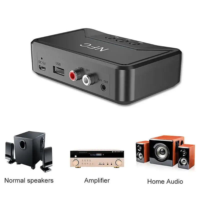 BT200 NFC Bluetooth 5,0 приемник 3,5 мм AUX адаптер беспроводной аудио приемник HiFi Качество звука Поддержка A2DP/AVRCP