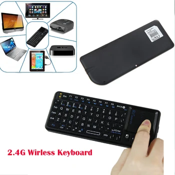 

Portable Mini 2.4Ghz Wireless Keyboard Air Mouse with With Mouse Touchpad for PC Notebook Smart TV Android IOS