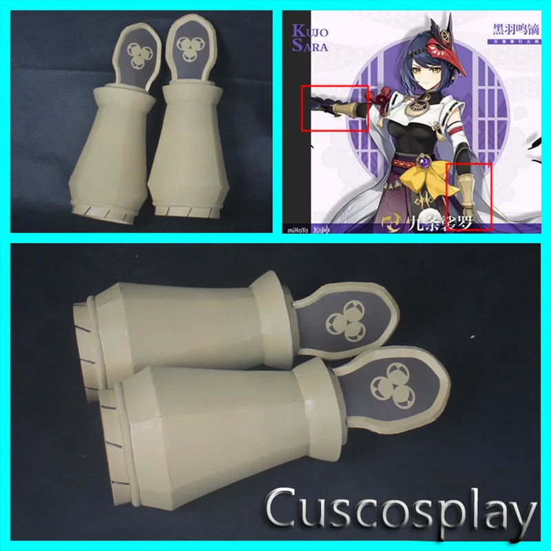 

Game Genshin Impact Kujo Sara Hand Armor Cosplay Props Halloween Carnival Cosplay Party Props Accessories Game Fans Gift