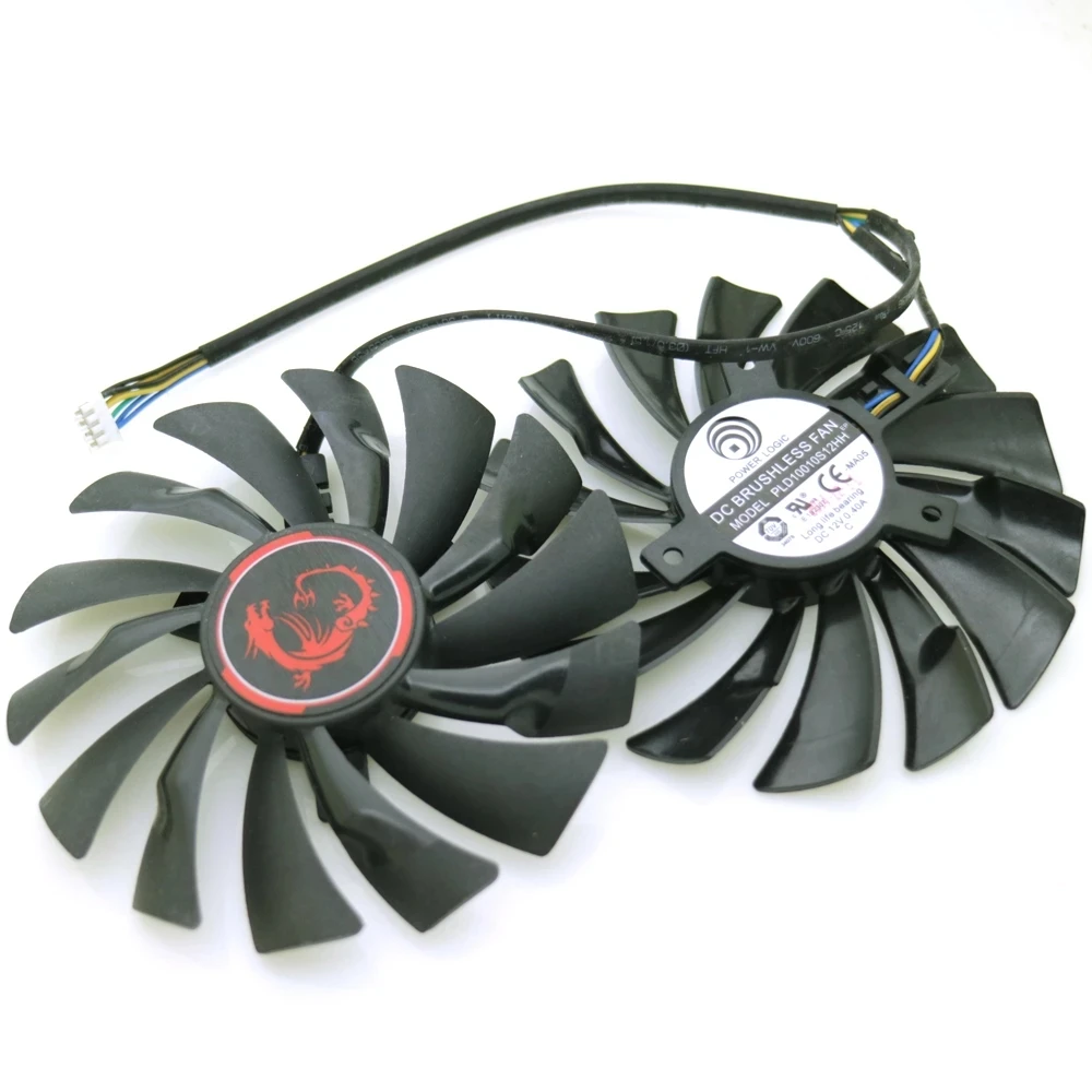 Вентилятор VGA PLD10010S12HH 12 В 0 40 А 95 мм для MSI GTX960 GTX950 R9 380X 390X | Компьютеры и офис