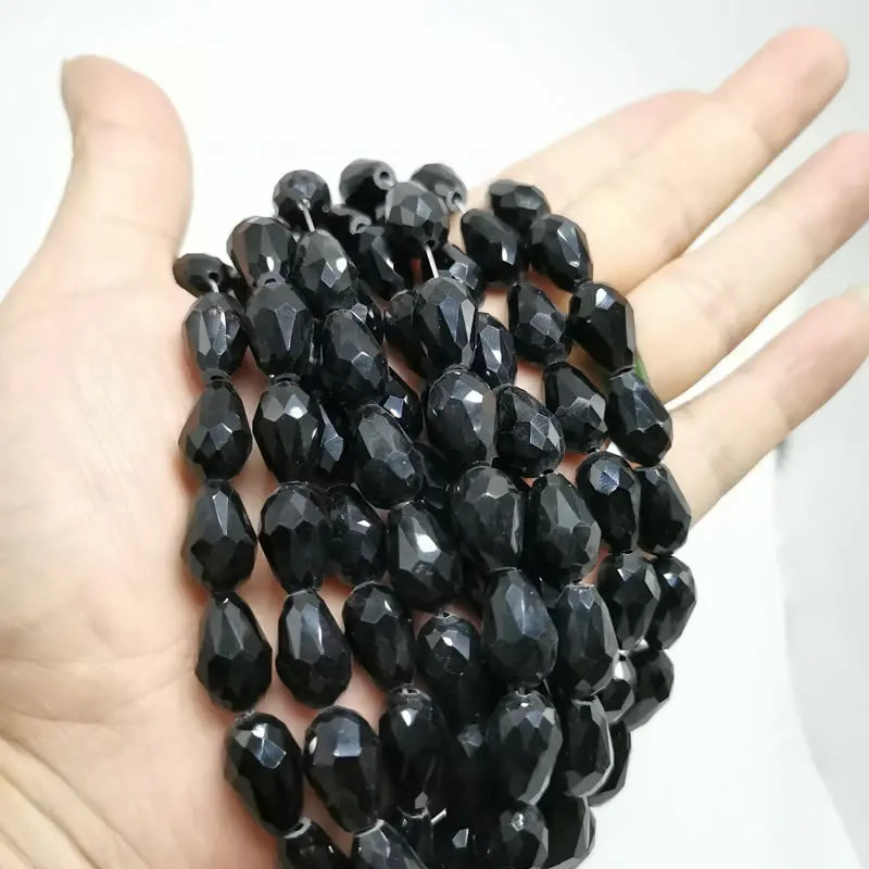 4 Хрустальная подвеска 6X8-10X15mm чешские стеклянные Висячие граненые бусины китайские бисерные поделки по оптовой цене ювелирные аксессуары - Цвет: 4