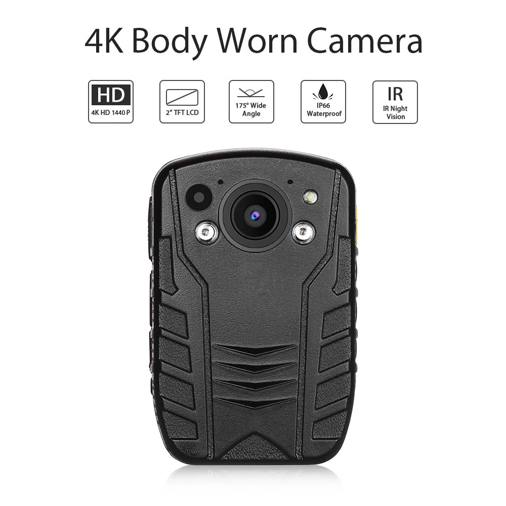 Boblov Z6 4K HD 1440P Police Body Worn Camera IR Night Vision Security Pocket Kamara 2 Inch Body Ca