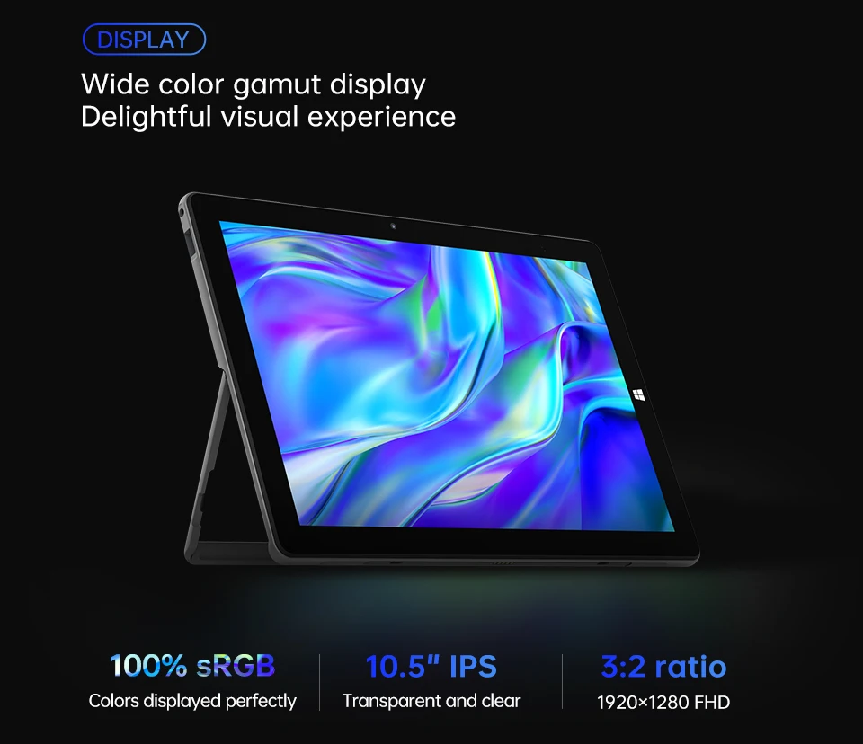 ALLDOCUBE iWork 20 Pro Windows 11 Tablet 10.5 inch intel N4120 8GB LPDDR4 128GB SSD 2 in 1 Tablet PC 1920×1280 IPS